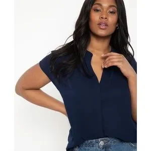 dress blues blouse Female Overblouse Short Sleeve Shirt  ShopCGX